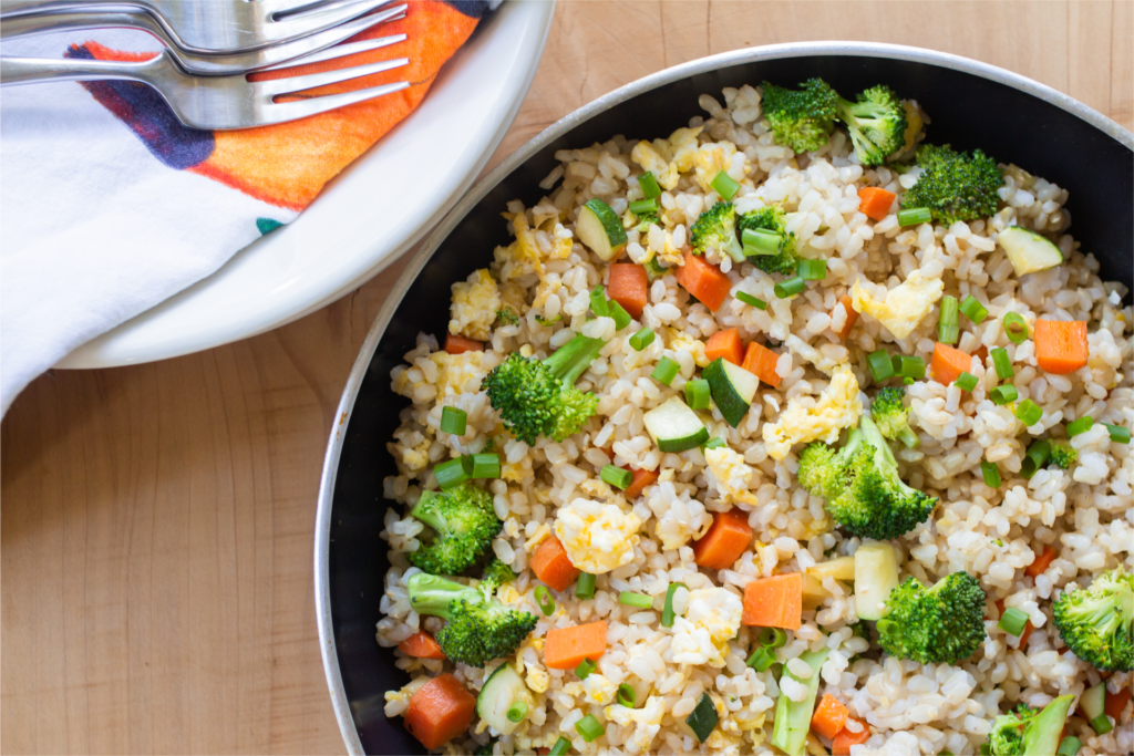 Fried Brown Rice Scramble | Second Harvest of Silicon Valley
