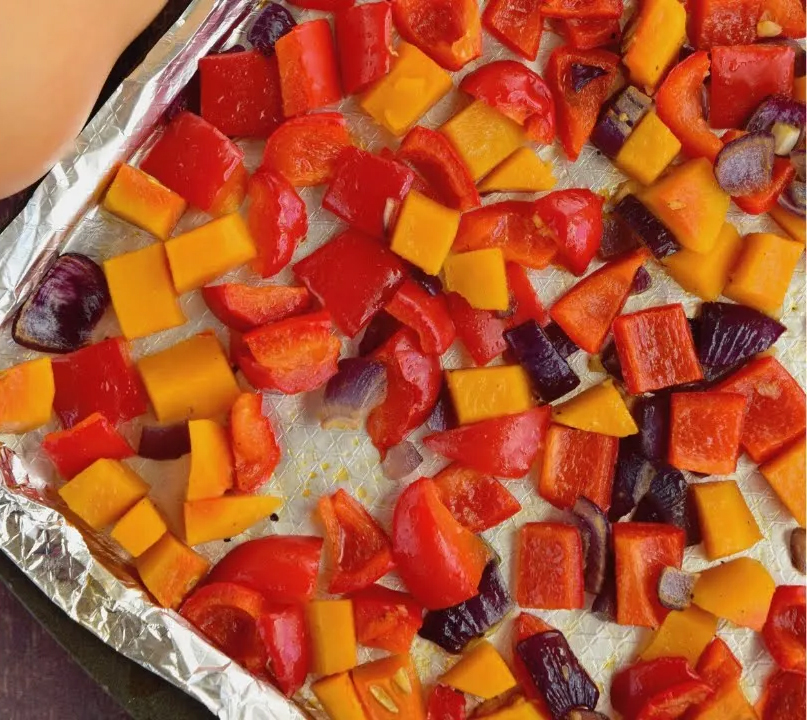 Bell pepper and eggplant
