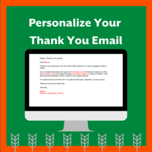 Personalize your thank you email