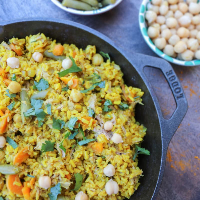 Savory Curry Rice and Tuna