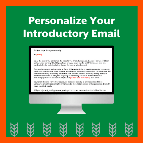 Personalize your introductory email