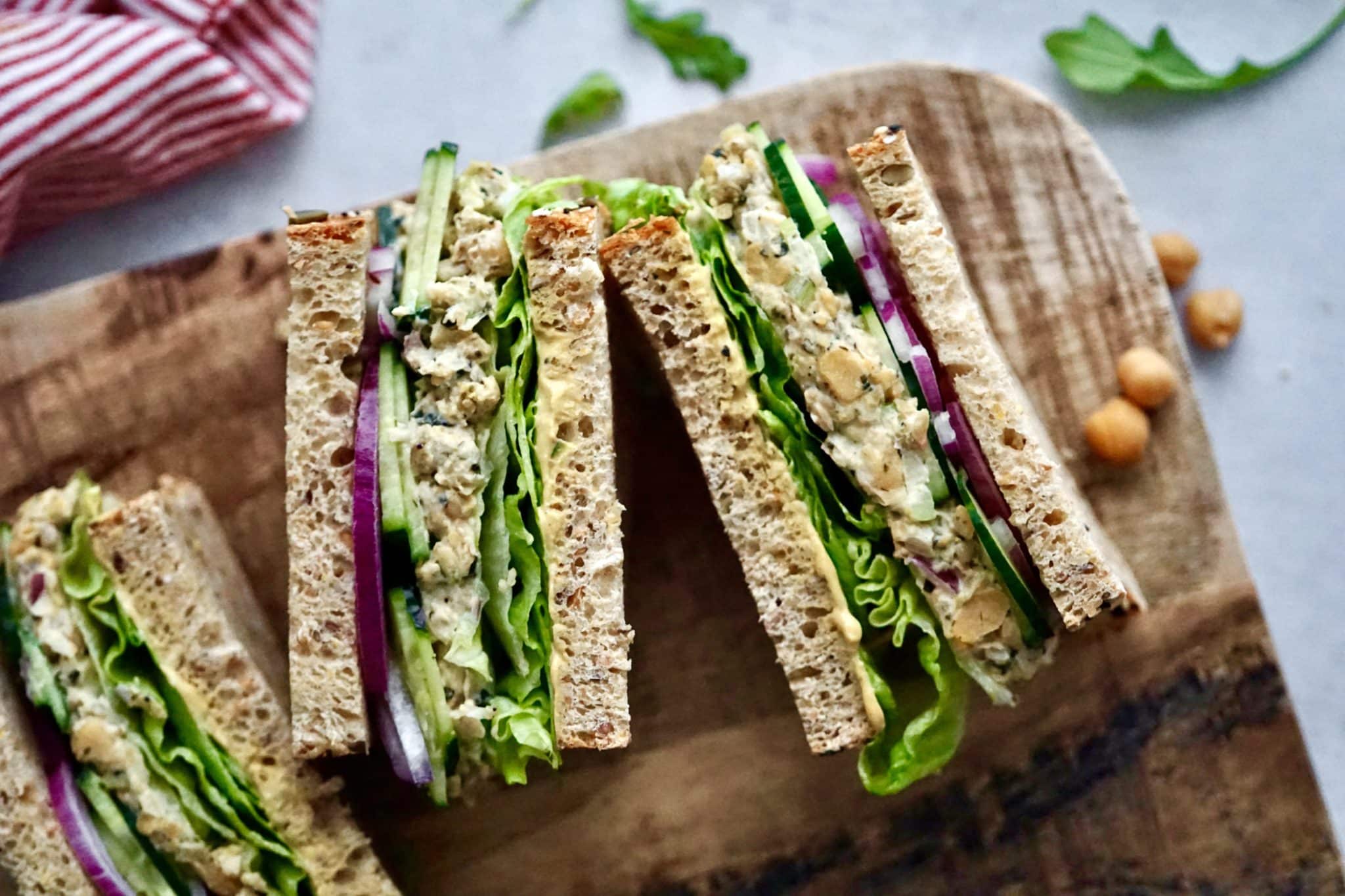 Hearty Chickpea Salad Sandwich