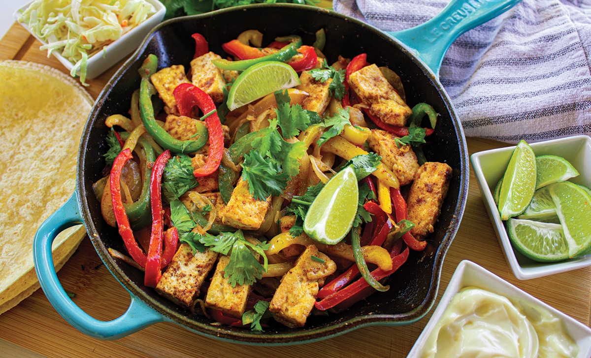 Tofu Veggie Fajitas Second Harvest of Silicon Valley