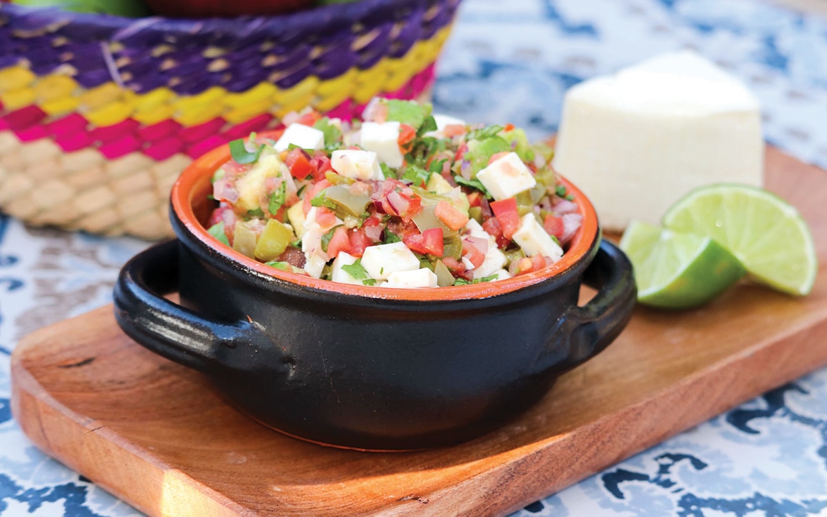 Mexican Cactus Salad Nopales Con Pico De Gallo