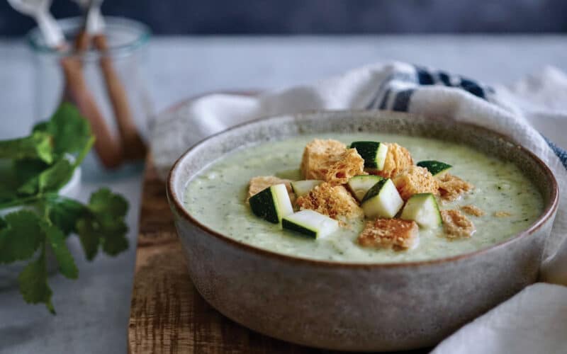 Cream of Zucchini and Onion Mexican Soup